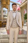 cuba beige Costume Empire du marié cuba