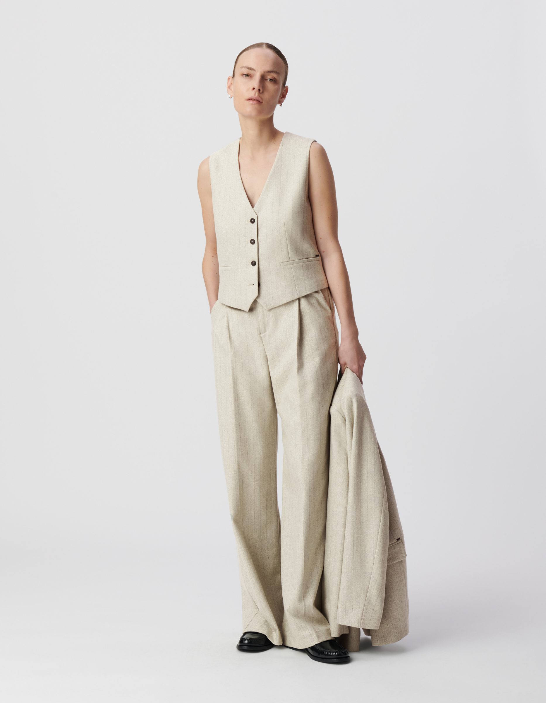 Pantalon rayures lurex IKKS B122025