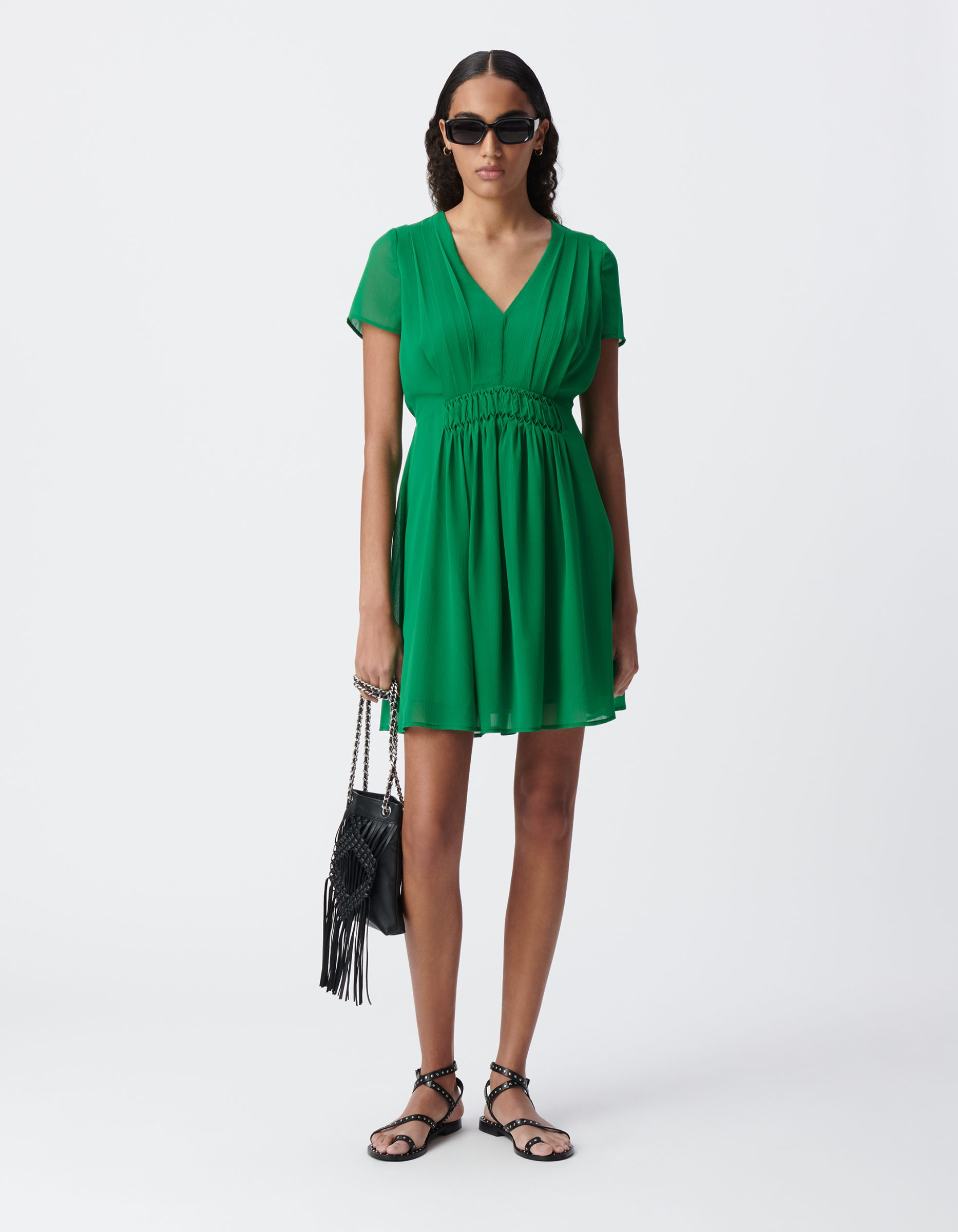 Robe détails plis IKKS B130605