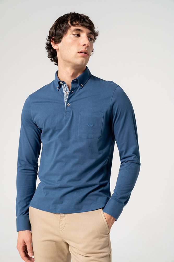 4370 370 - 6 copia Polo uni 1 poche m.longues Dario Beltran 4370