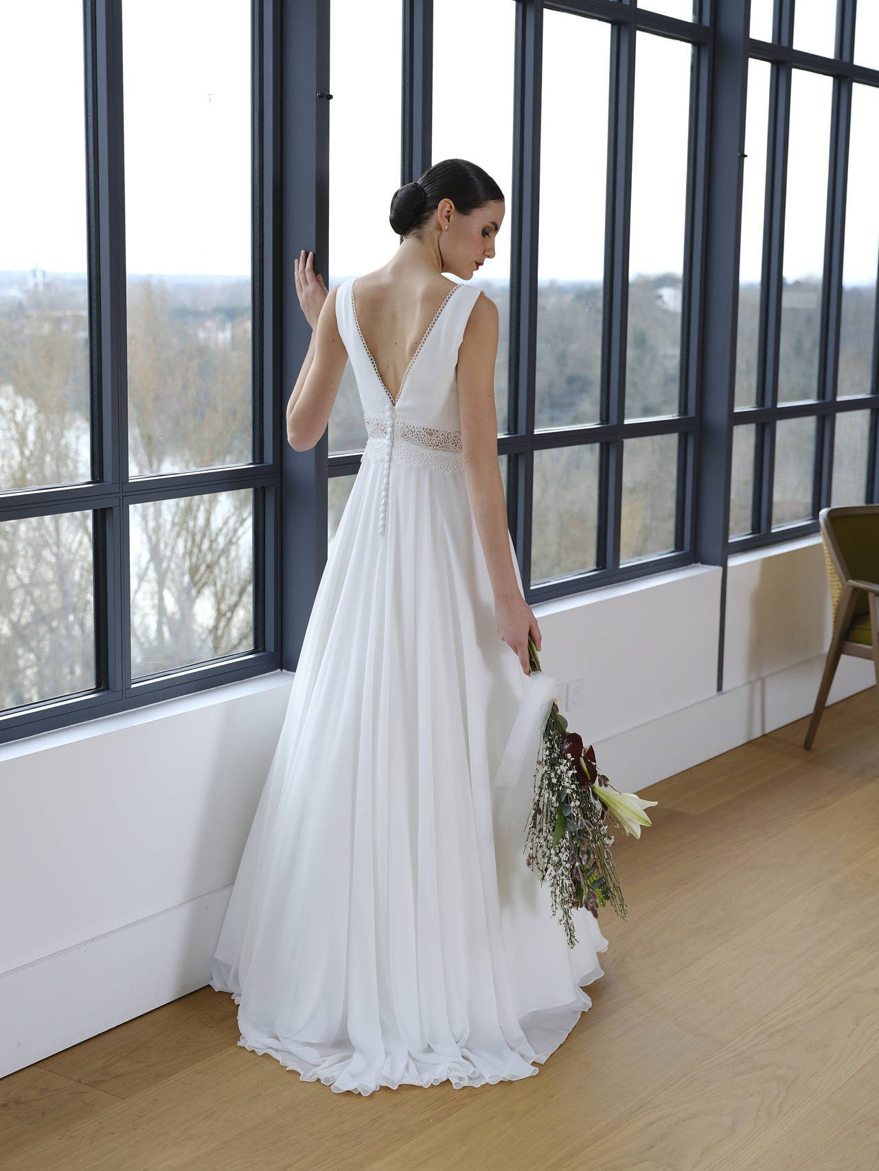 Robe de mariée ADELE collection Créations Bochet