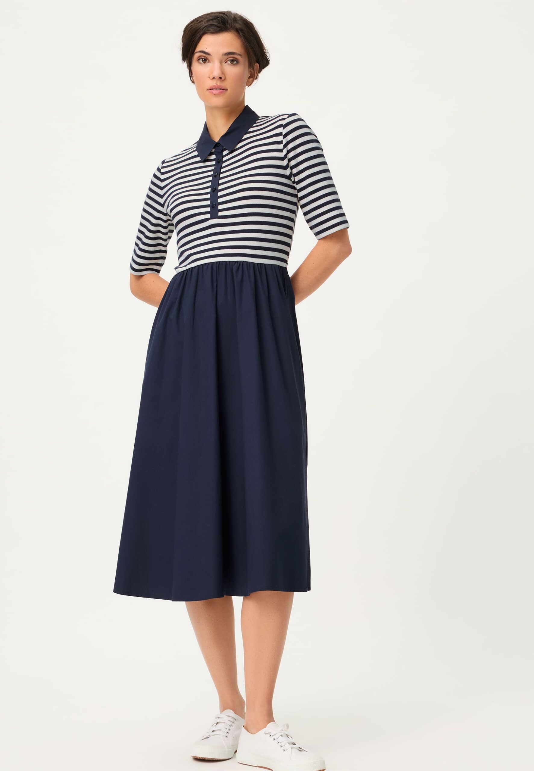 Robe bimatière haut rayé Olsen 13002065