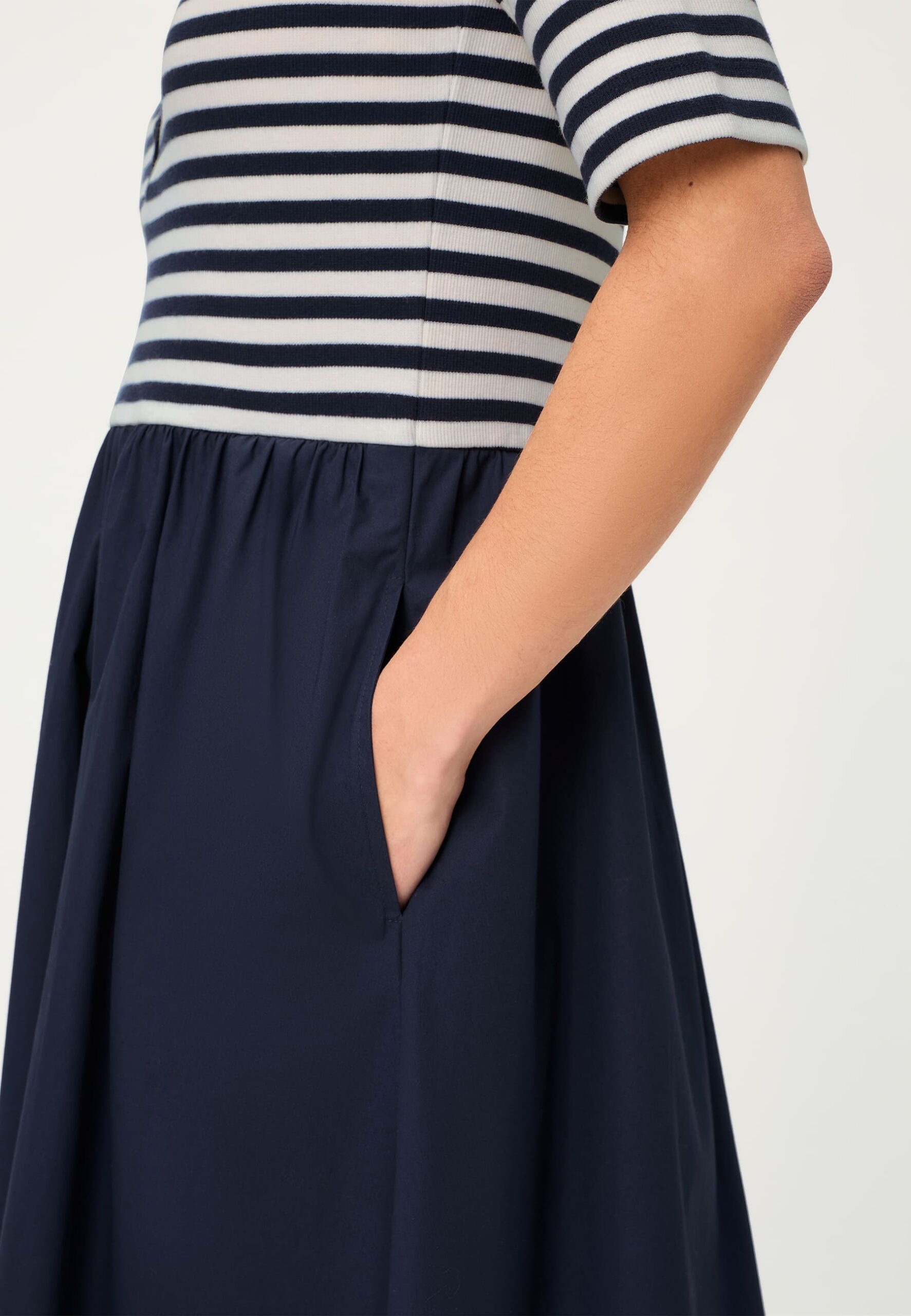 Robe bimatière haut rayé Olsen 13002065