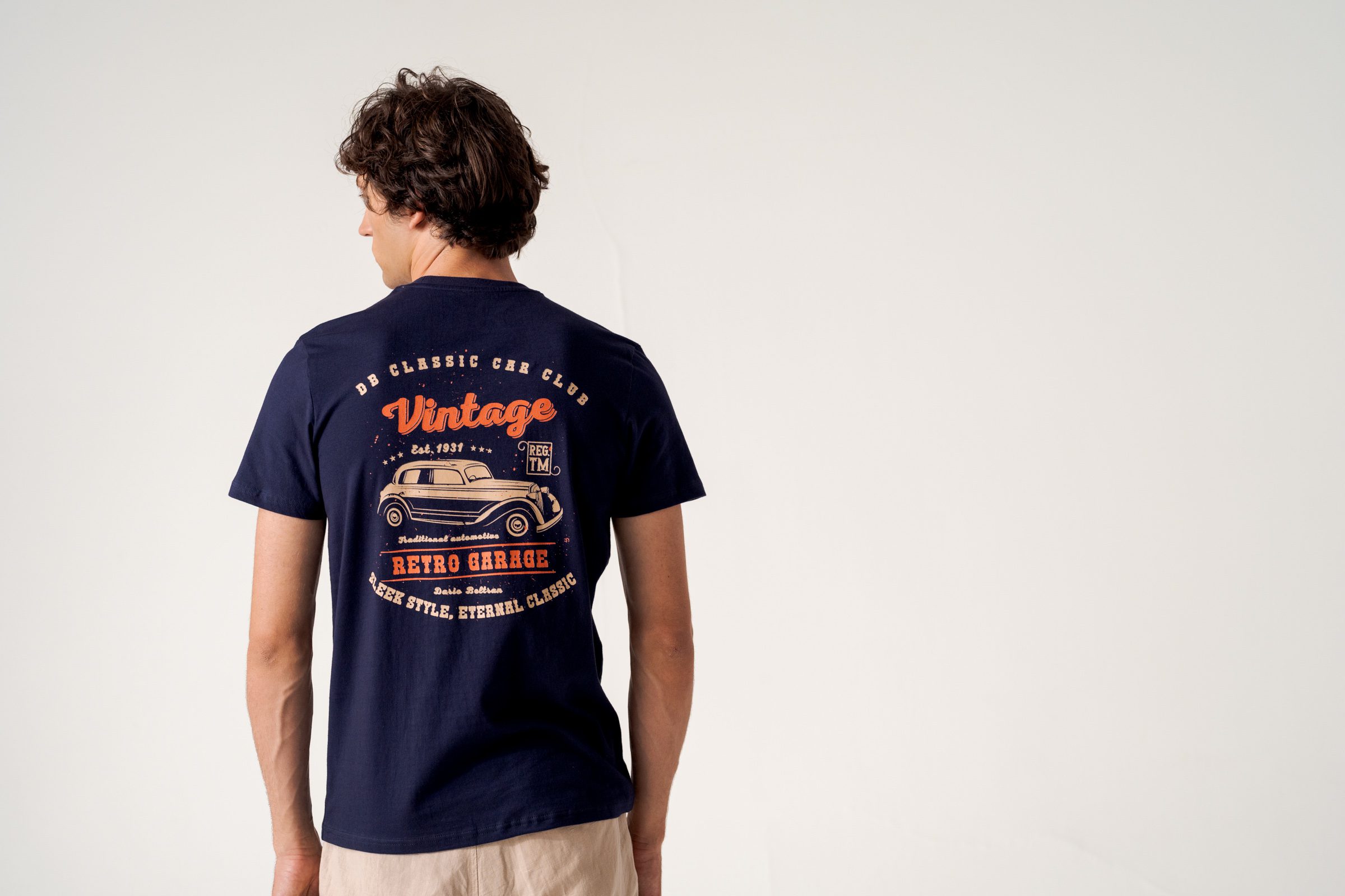 Tee shirt m.c imprimé dos vintage Dario T191
