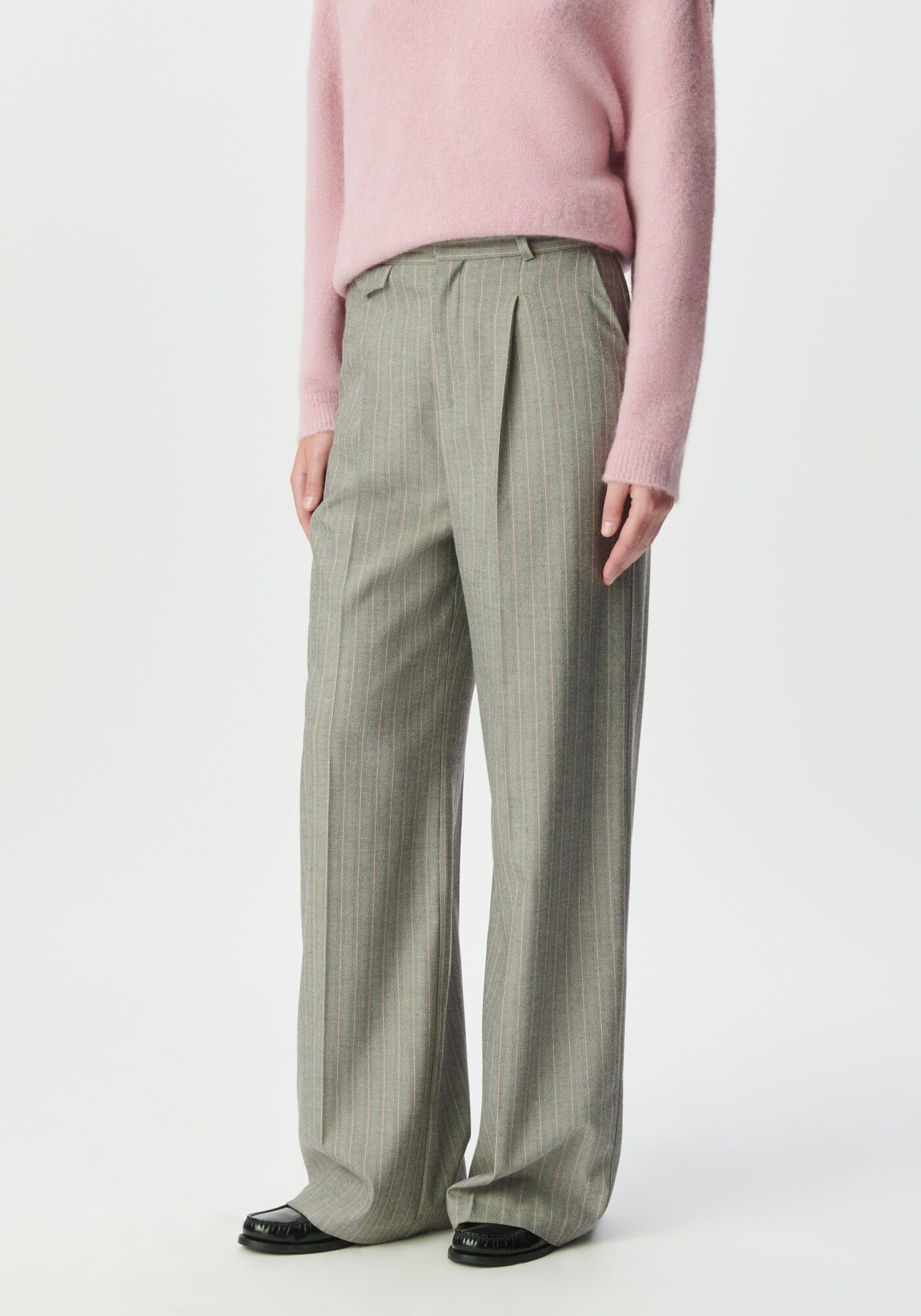 IKKS-PANTALON~DE~TAILLEUR~GRIS~MOTIF~RAYURES~ROSES~FEMME-B222225-26_1