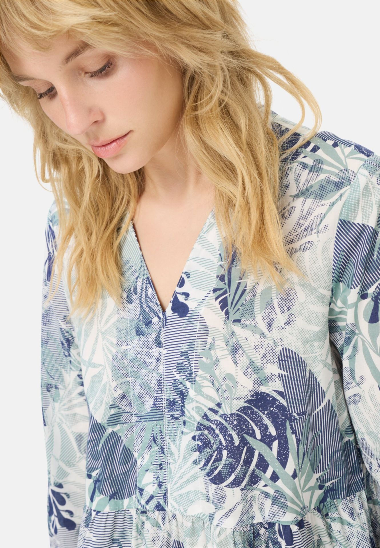 Robe manches 3/4 imprimée fleurs Camel Active 391280 7S52